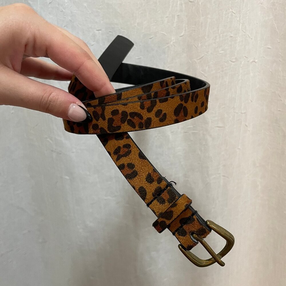 Animal Print Thin Belt 50"